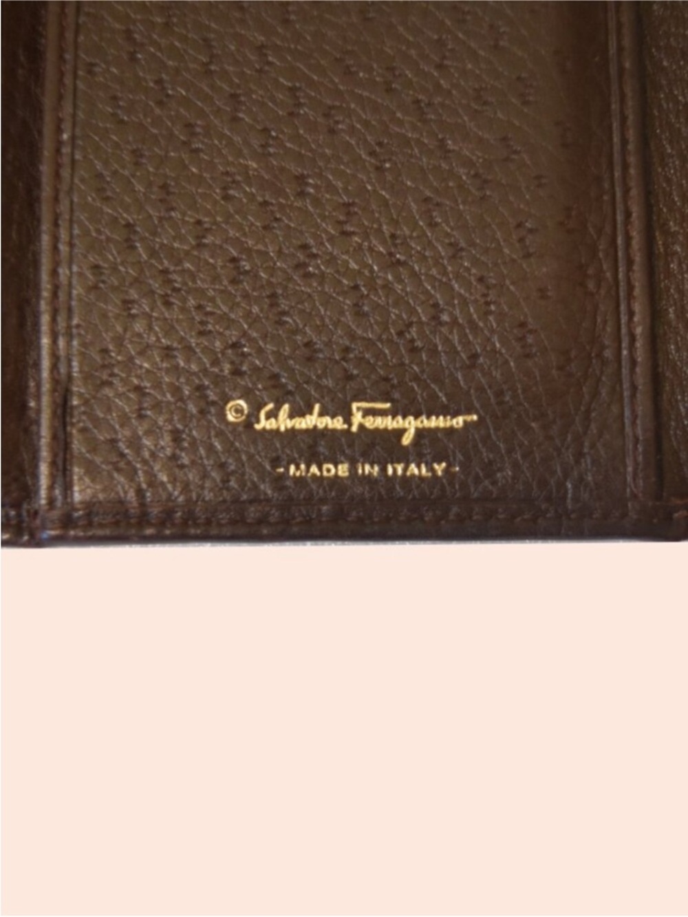 Salvatore Ferragamo Vintage Gancini Brown Leather Long
Bifold Wallet - Picture 8 of 12